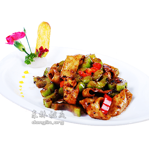 东林素食---豉椒苦瓜炒素肠_东林祖庭 东林素食---豉椒苦瓜炒素肠_东林祖庭