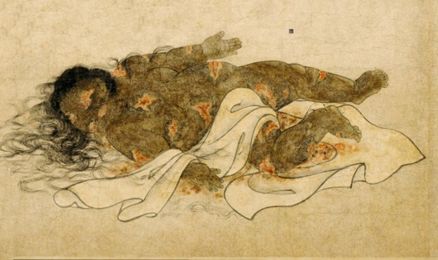 对治美色淫欲的《九相图》 对治美色淫欲的《九相图》