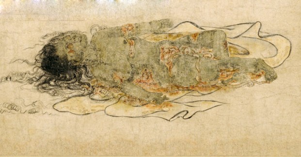 对治美色淫欲的《九相图》 对治美色淫欲的《九相图》