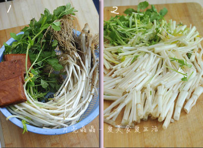 水芹菜炒香干_享受初夏的清香 水芹菜炒香干_享受初夏的清香